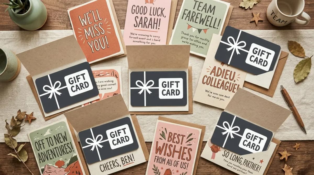 Leaving group card illustration